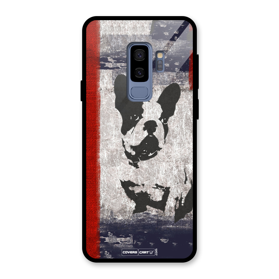 Bull Dog Glass Back Case for Galaxy S9 Plus