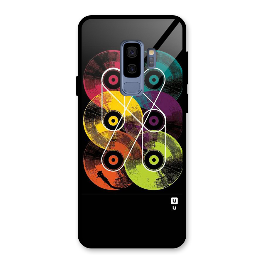 CD Tapes Glass Back Case for Galaxy S9 Plus