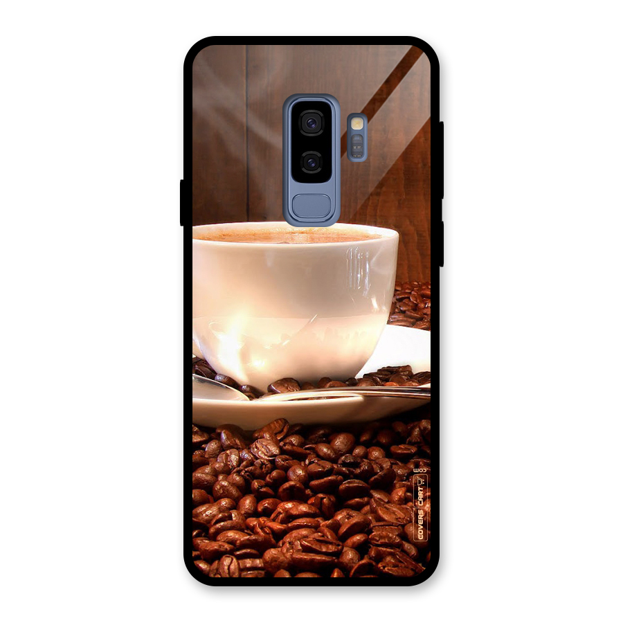 Caffeine Beans Glass Back Case for Galaxy S9 Plus