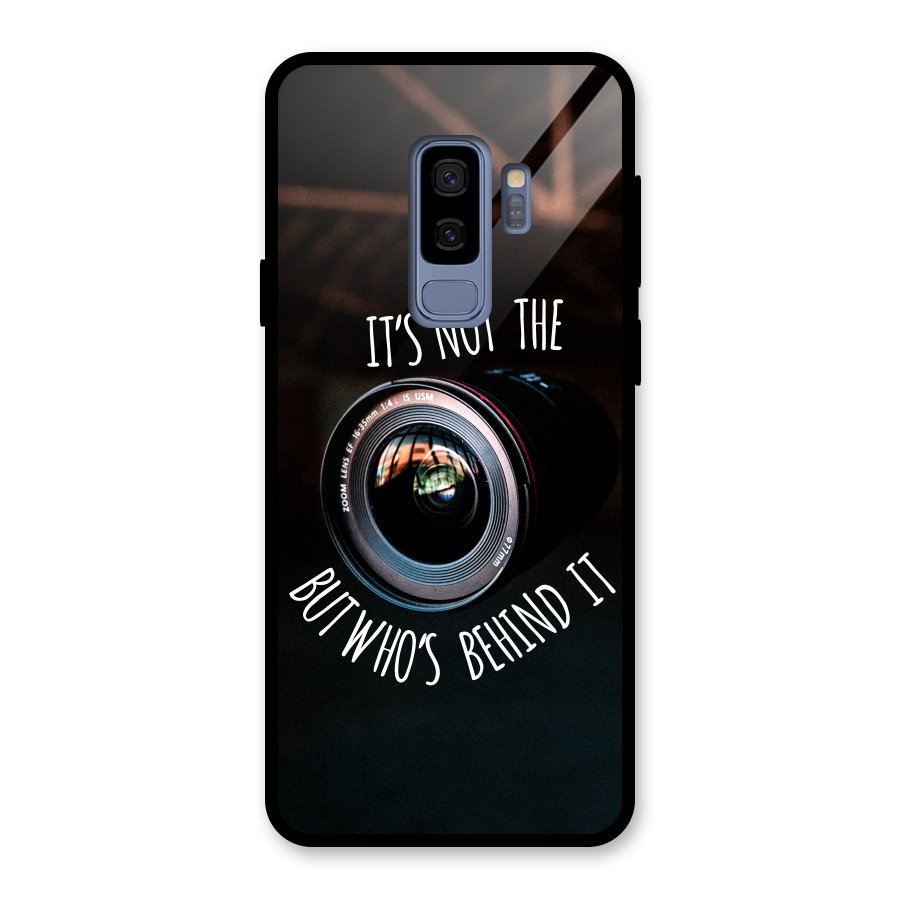 Camera Quote Glass Back Case for Galaxy S9 Plus