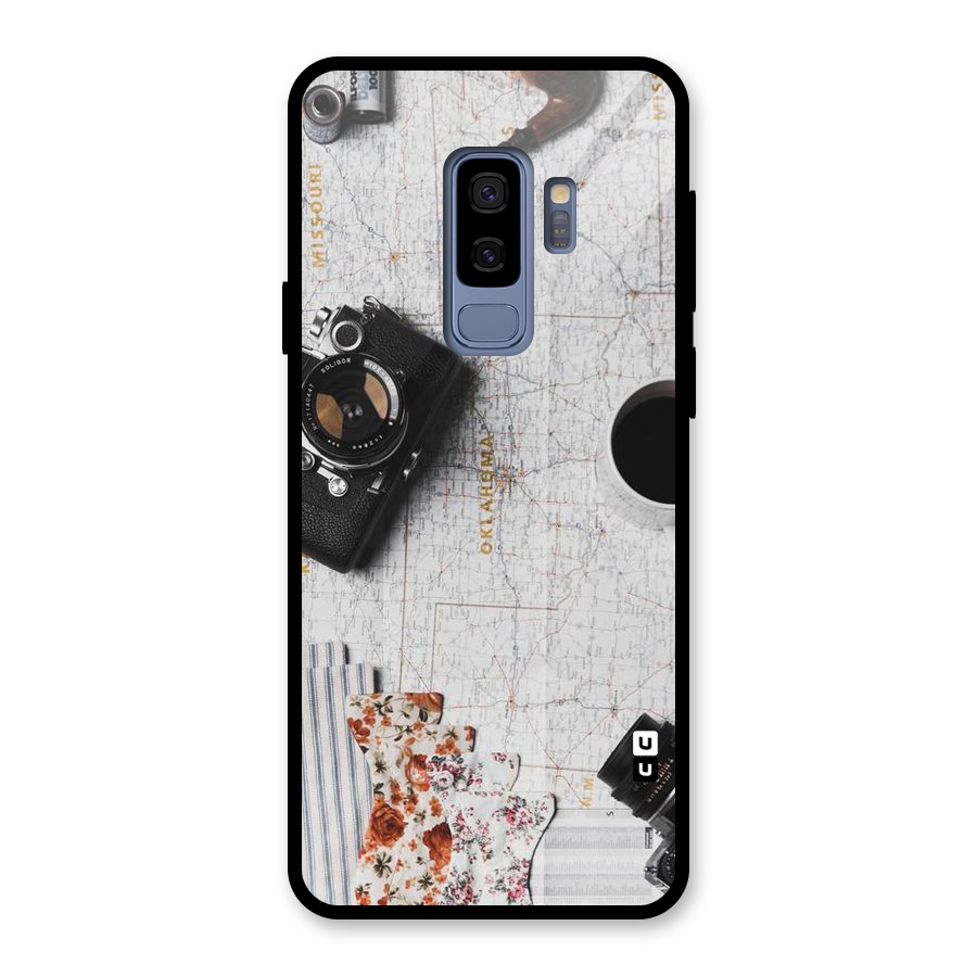 Camera Smoky Pipe Glass Back Case for Galaxy S9 Plus