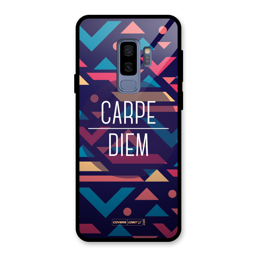 Carpe Diem Glass Back Case for Galaxy S9 Plus