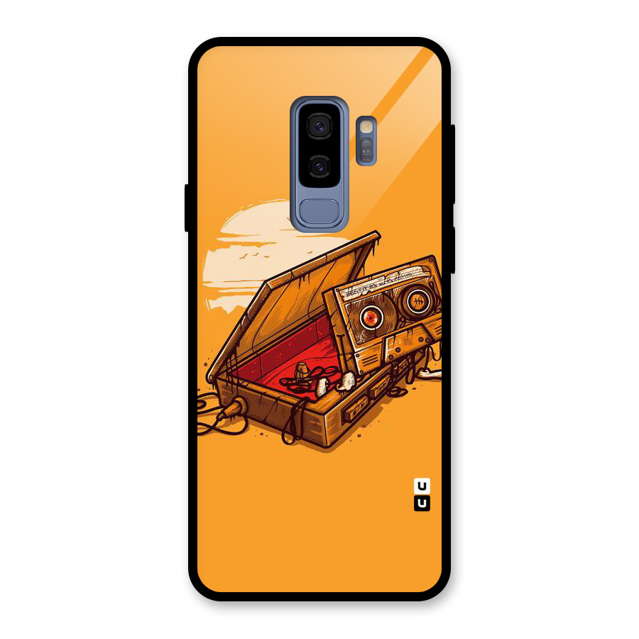 Casette Box Glass Back Case for Galaxy S9 Plus