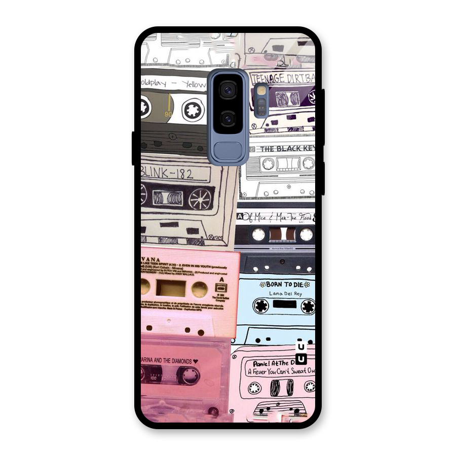 Casette Rolling Glass Back Case for Galaxy S9 Plus
