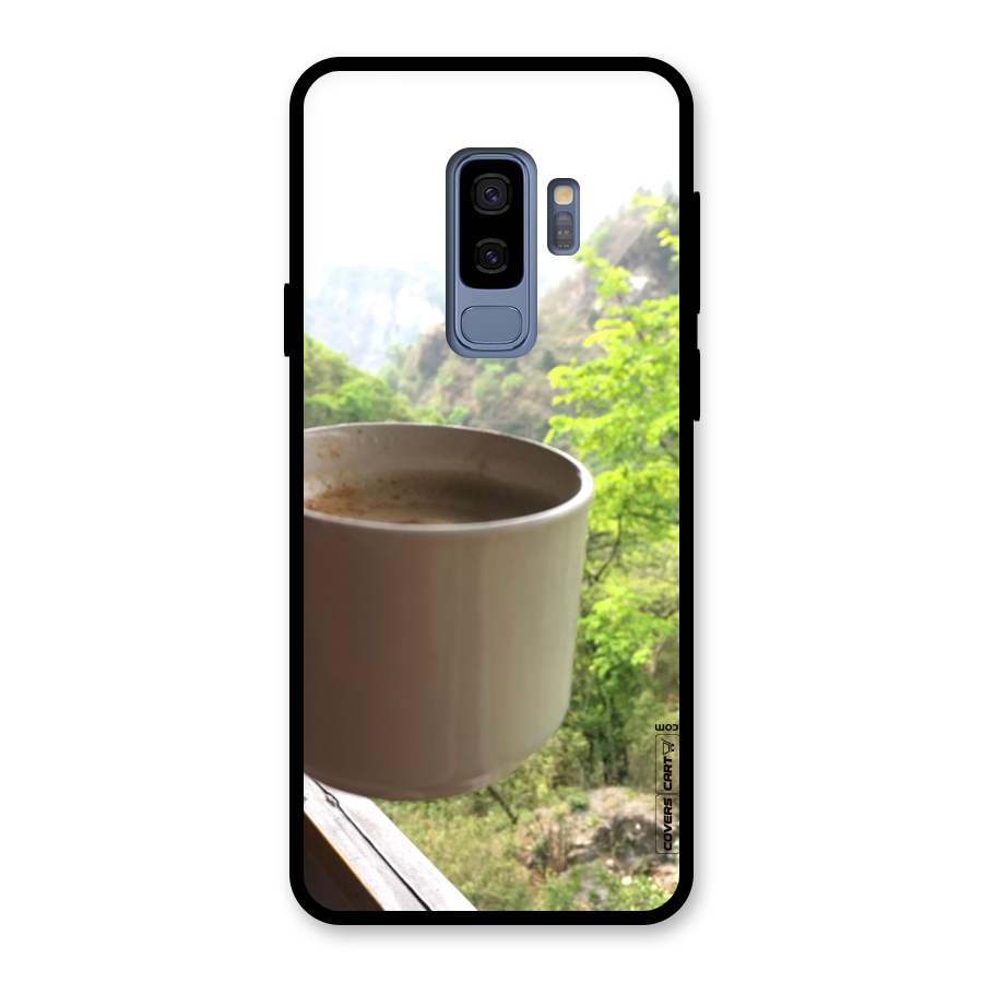 Chai With Mountain View Glass Back Case for Galaxy S9 Plus