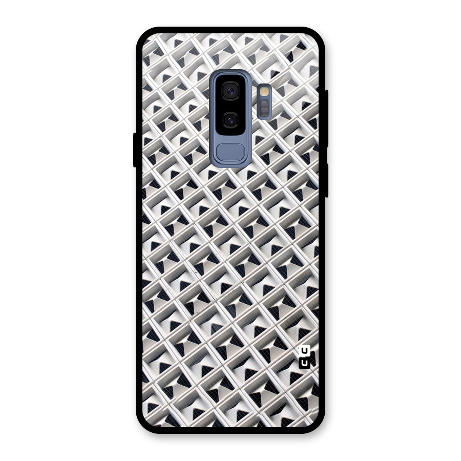Check White Design Glass Back Case for Galaxy S9 Plus