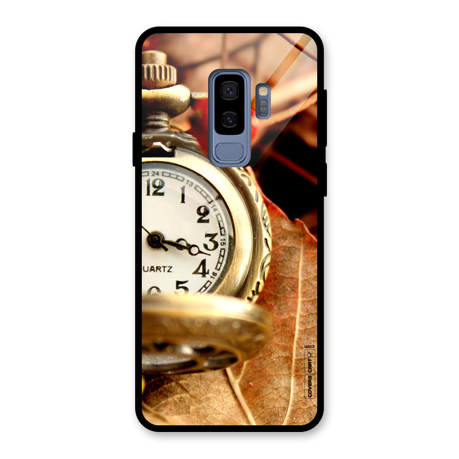 Cherry And Clock Glass Back Case for Galaxy S9 Plus