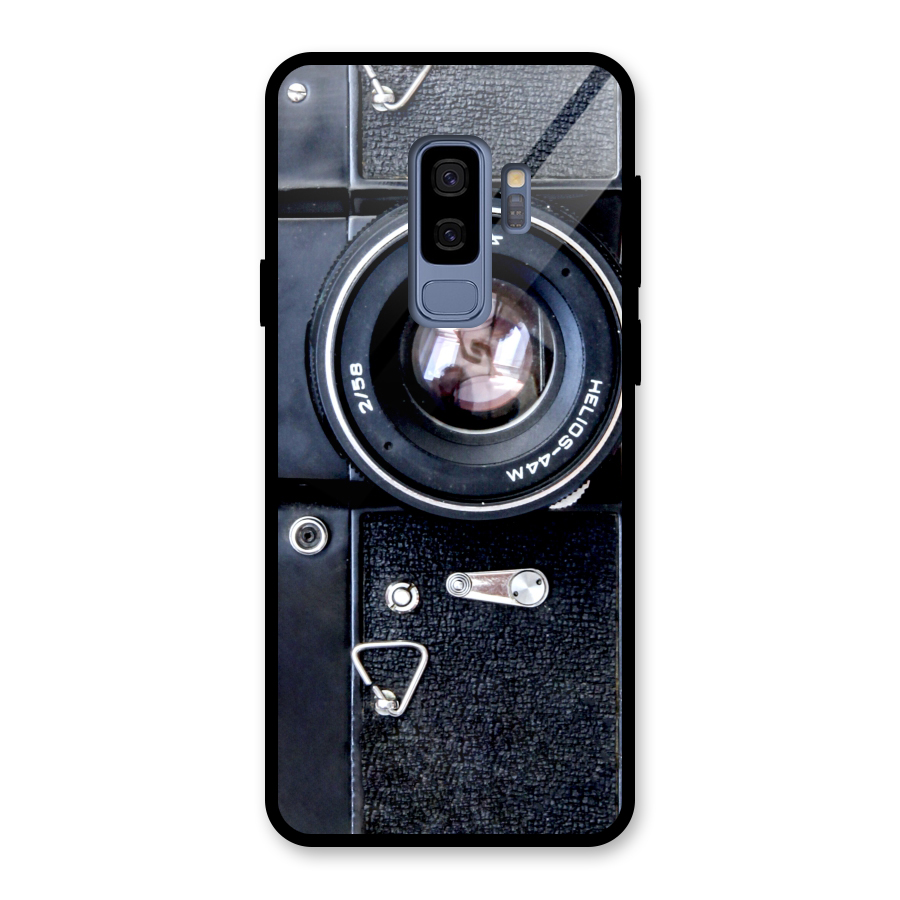Classic Camera Glass Back Case for Galaxy S9 Plus
