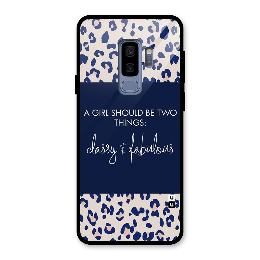 Classy and Fabulous Glass Back Case for Galaxy S9 Plus