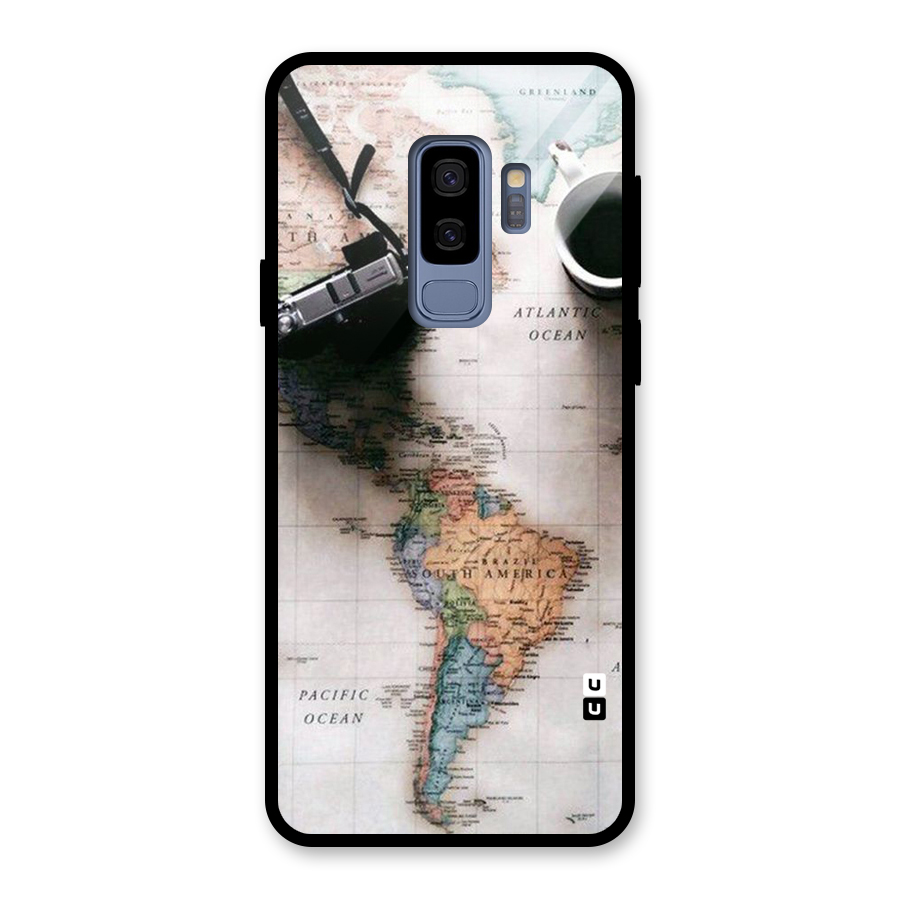 Coffee And Travel Glass Back Case for Galaxy S9 Plus