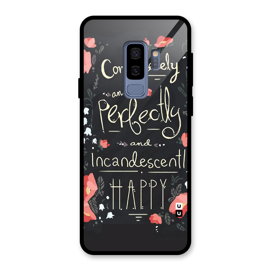 Completely Happy Glass Back Case for Galaxy S9 Plus