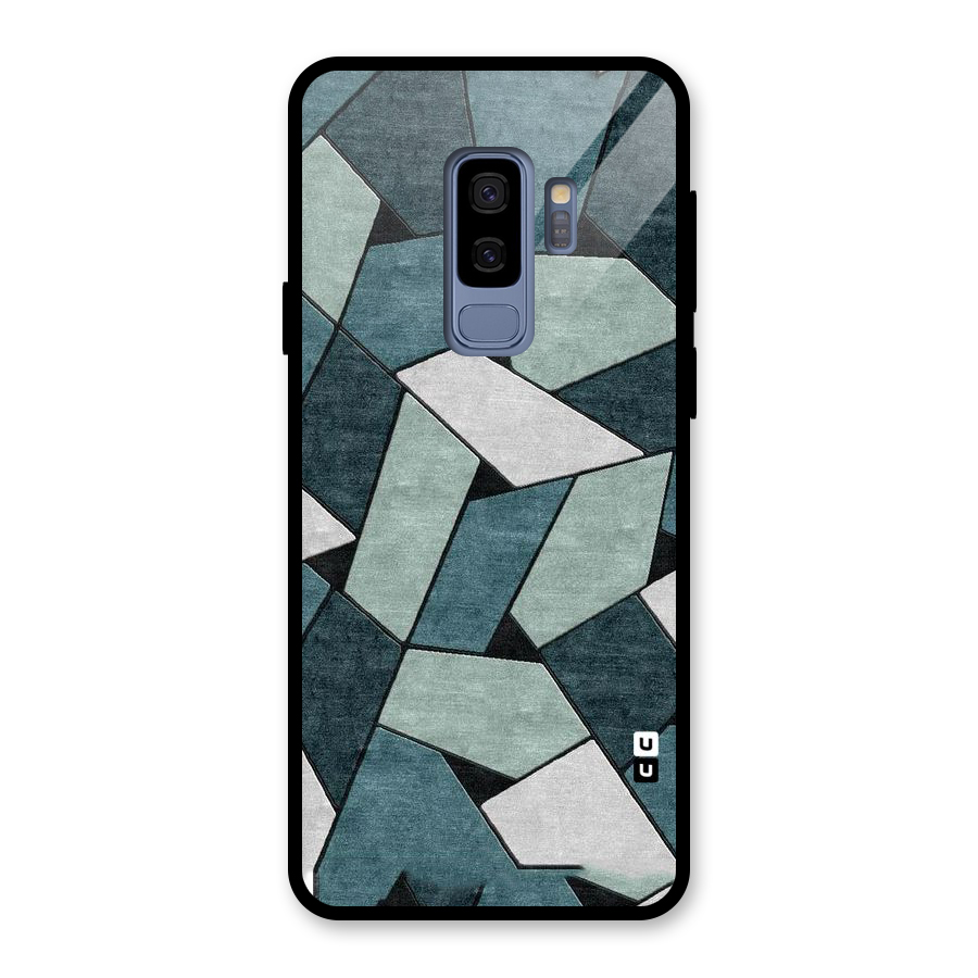 Concrete Green Abstract Glass Back Case for Galaxy S9 Plus