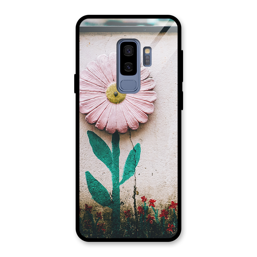 Creativity Flower Glass Back Case for Galaxy S9 Plus