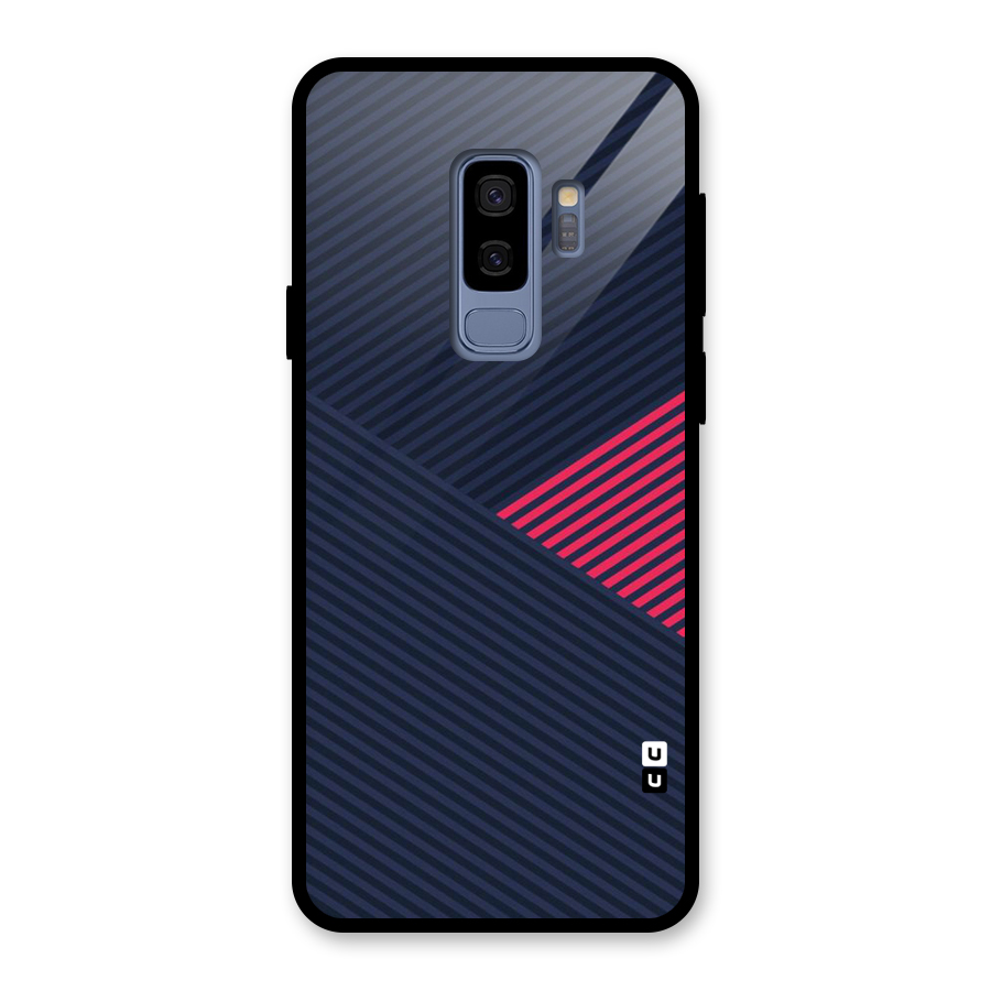 Criscros Stripes Glass Back Case for Galaxy S9 Plus