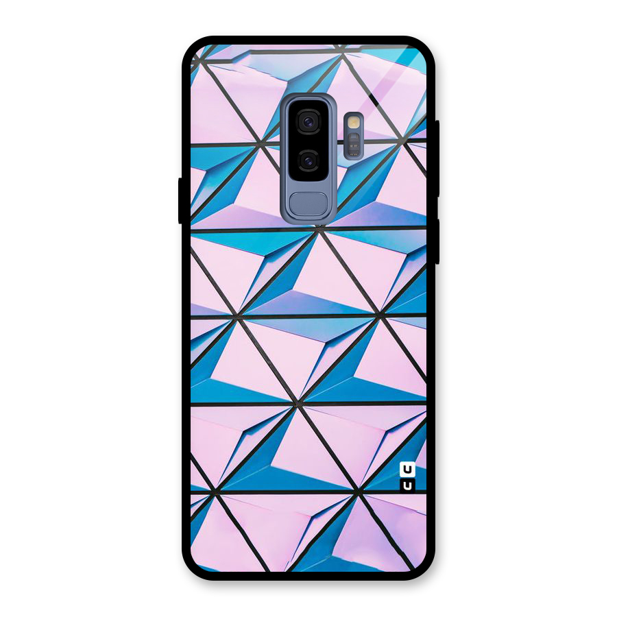 Crystal Abstract Glass Back Case for Galaxy S9 Plus