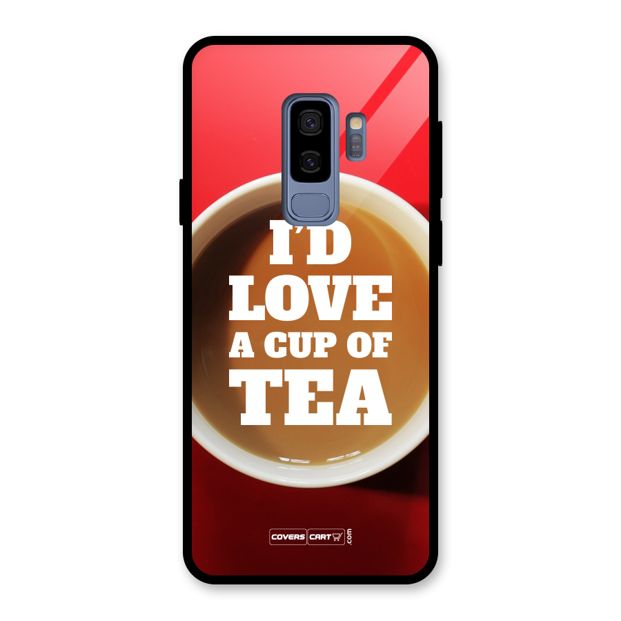 Cup of Tea Glass Back Case for Galaxy S9 Plus