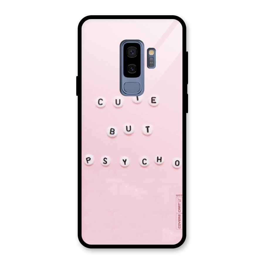 Cute But Psycho Glass Back Case for Galaxy S9 Plus