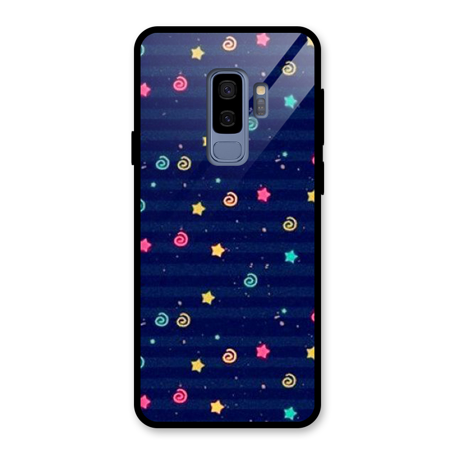 Cute Design Glass Back Case for Galaxy S9 Plus