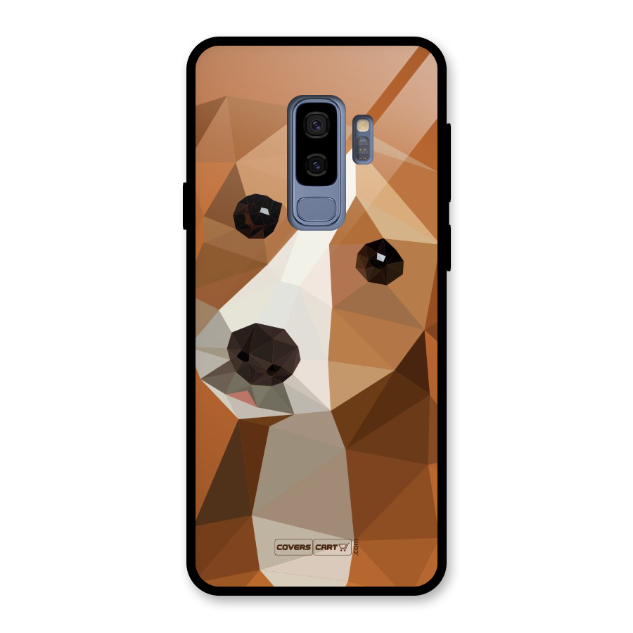 Cute Dog Glass Back Case for Galaxy S9 Plus
