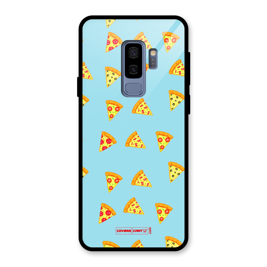 Cute Slices of Pizza Glass Back Case for Galaxy S9 Plus
