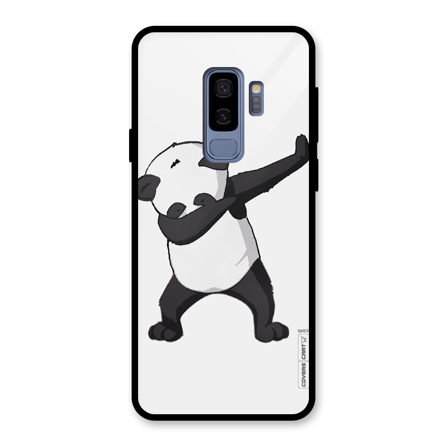 Dab Panda Shoot Glass Back Case for Galaxy S9 Plus