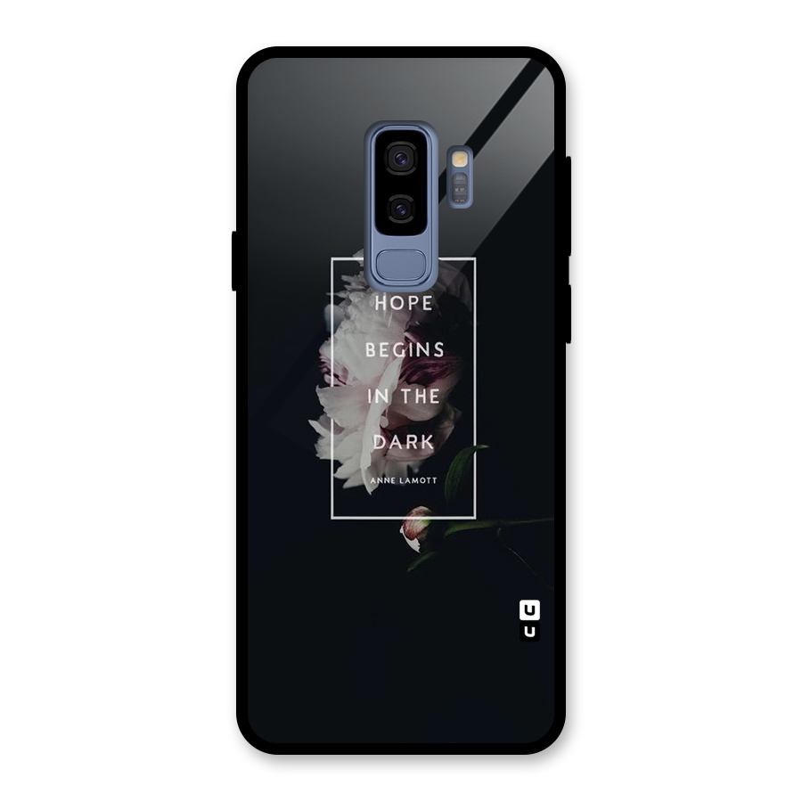 Dark Hope Glass Back Case for Galaxy S9 Plus
