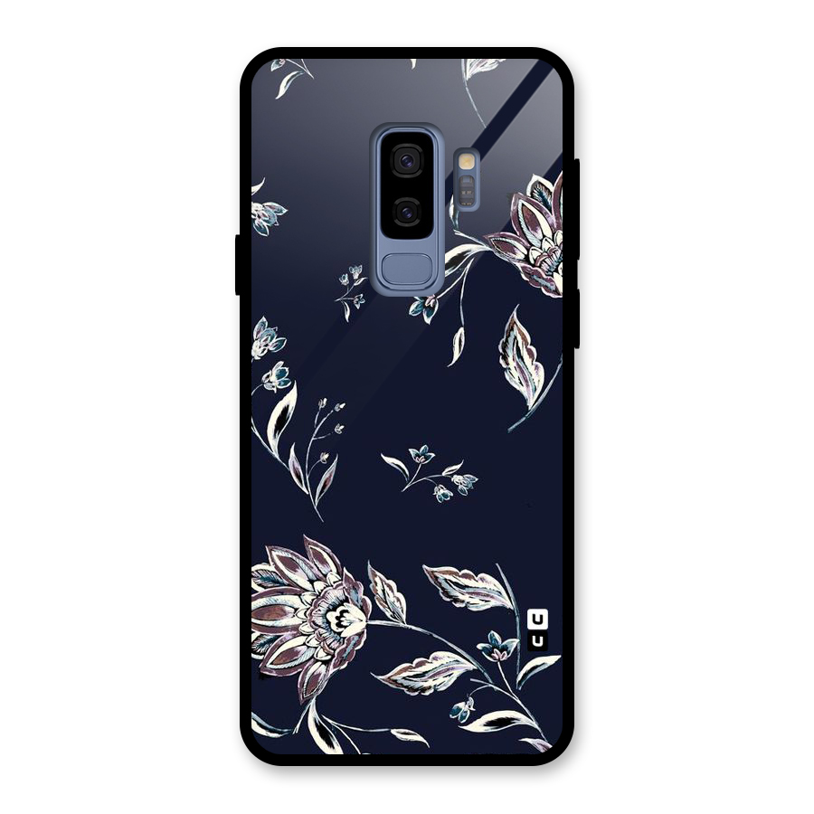 Dark Petals Glass Back Case for Galaxy S9 Plus