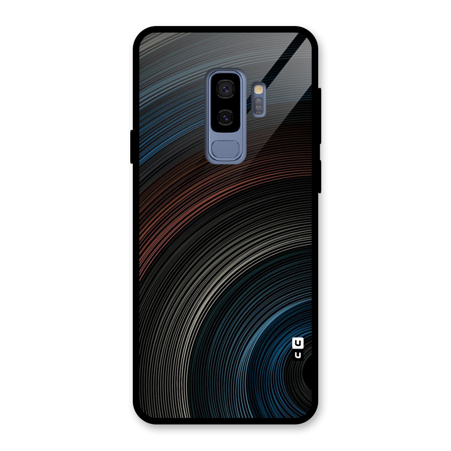 Dark Shade Swirls Glass Back Case for Galaxy S9 Plus