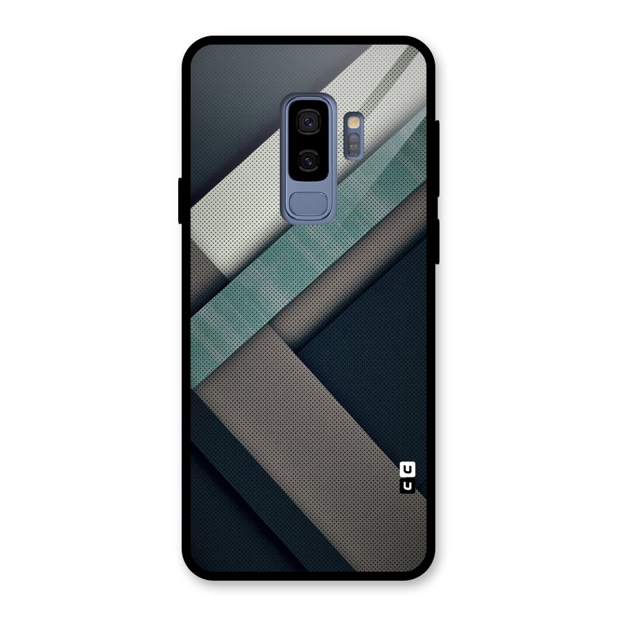Dark Stripes Glass Back Case for Galaxy S9 Plus