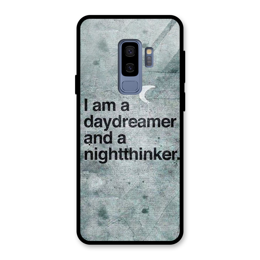 Day Dreamer Night Thinker Glass Back Case for Galaxy S9 Plus