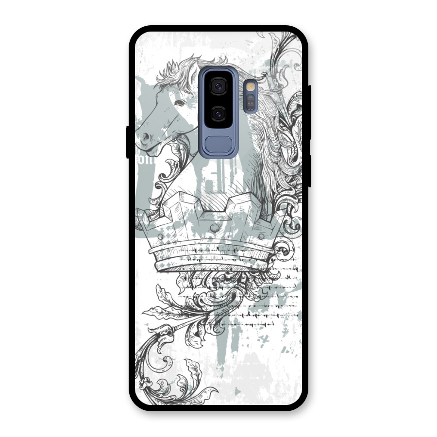 Designous-Vintage Glass Back Case for Galaxy S9 Plus
