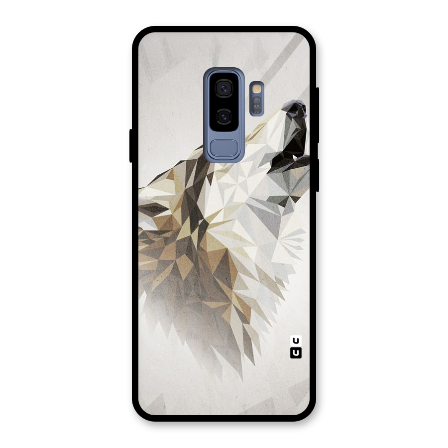 Diamond Wolf Glass Back Case for Galaxy S9 Plus