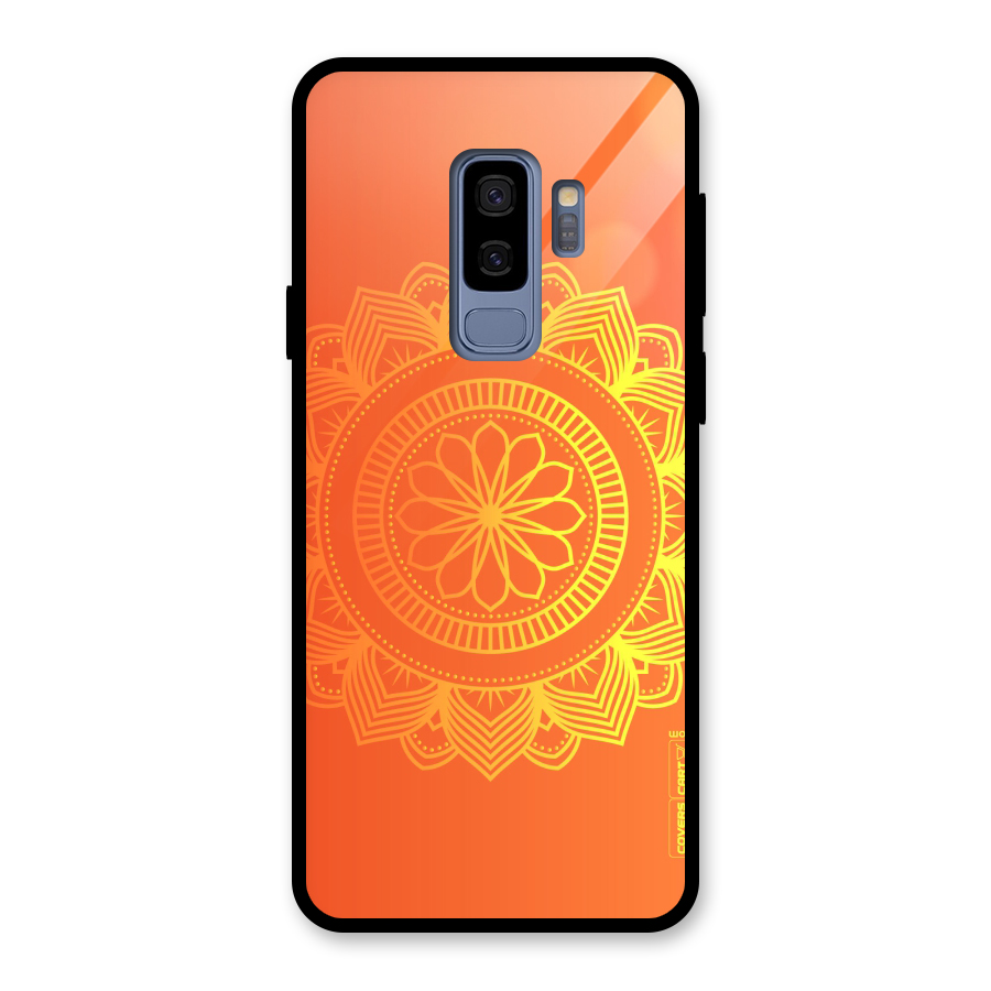Diwali Rangoli Glass Back Case for Galaxy S9 Plus