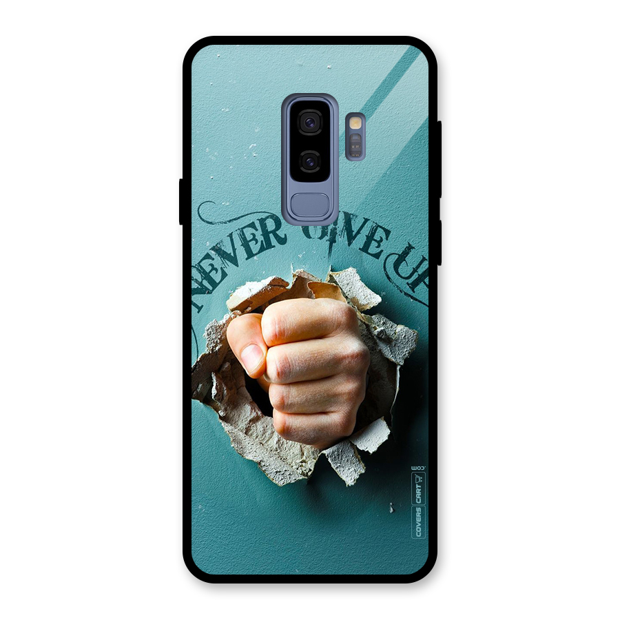 Do Not Give Up Glass Back Case for Galaxy S9 Plus