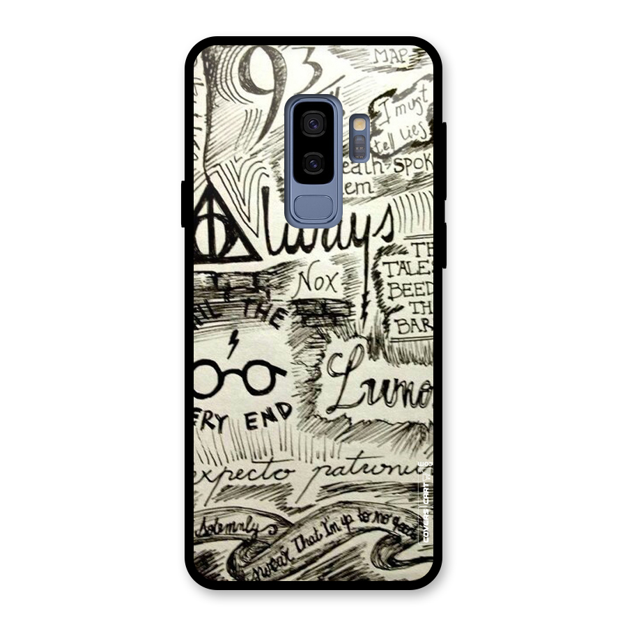 Doodle Art Glass Back Case for Galaxy S9 Plus