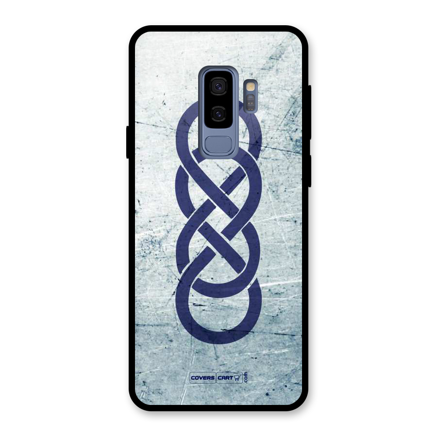Double Infinity Rough Glass Back Case for Galaxy S9 Plus