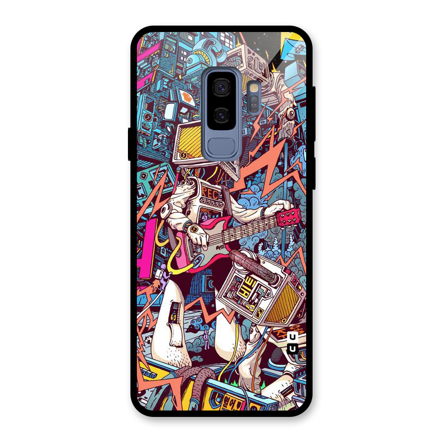 Electric Colors Glass Back Case for Galaxy S9 Plus