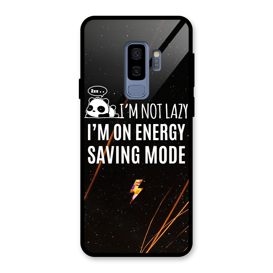 Energy Saving Mode Glass Back Case for Galaxy S9 Plus