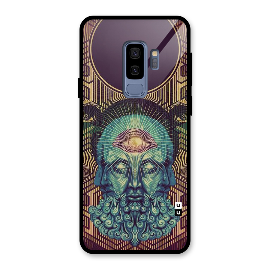 Eye Design Glass Back Case for Galaxy S9 Plus
