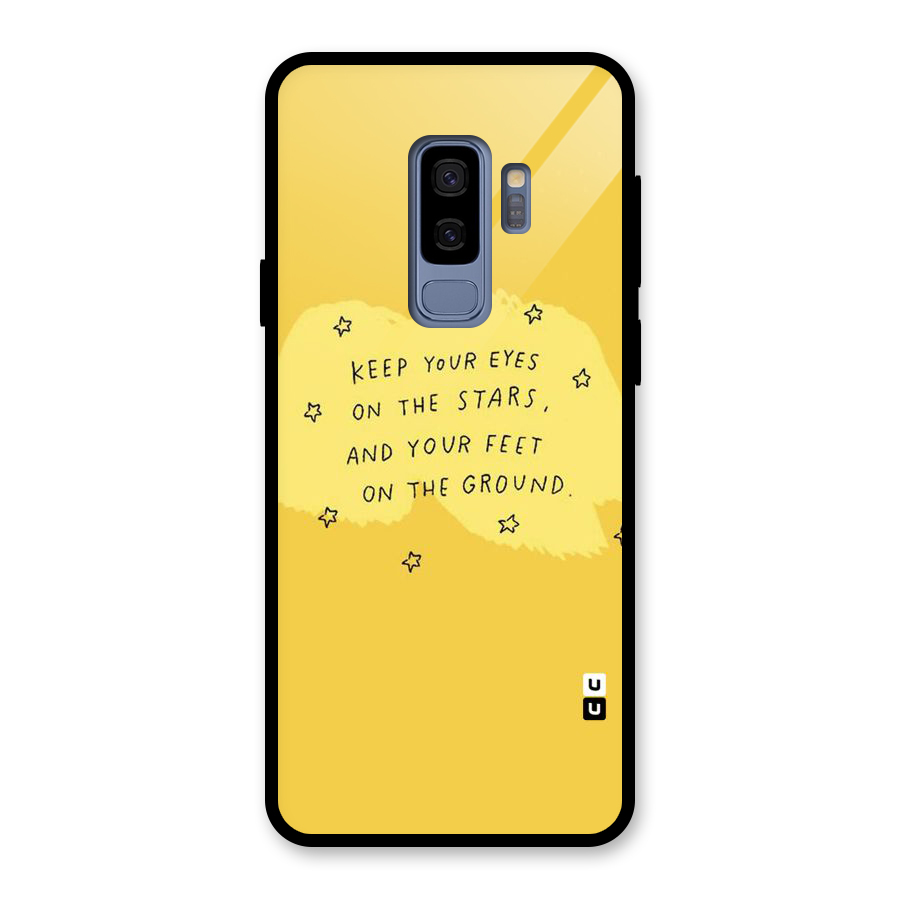 Eyes On Stars Glass Back Case for Galaxy S9 Plus