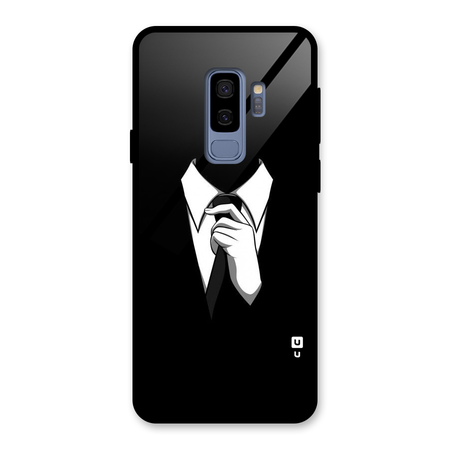 Faceless Gentleman Glass Back Case for Galaxy S9 Plus