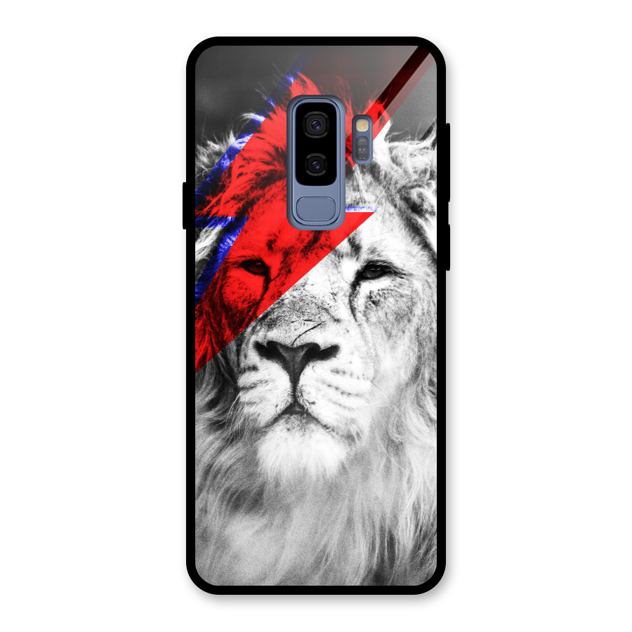 Fearless Lion Glass Back Case for Galaxy S9 Plus