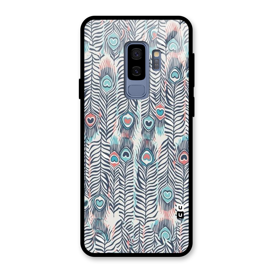 Feather Art Glass Back Case for Galaxy S9 Plus