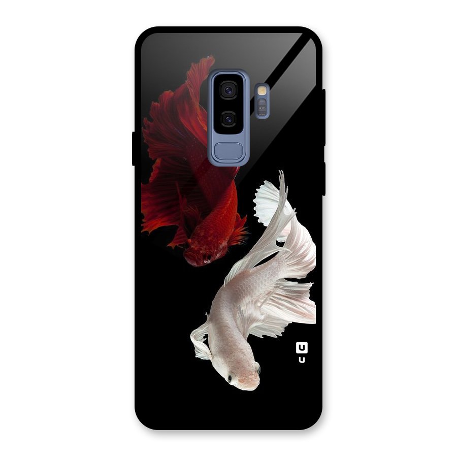 Fish Design Glass Back Case for Galaxy S9 Plus