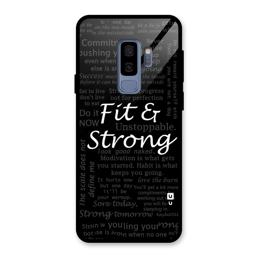Fit And Strong Glass Back Case for Galaxy S9 Plus