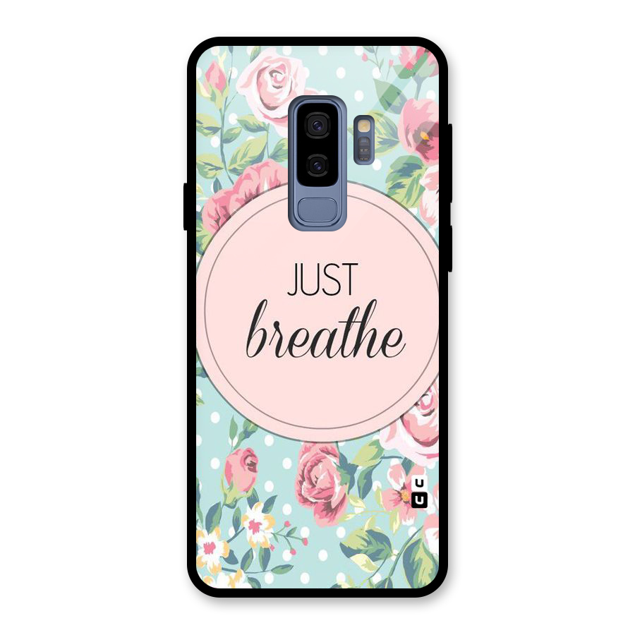 Floral Bloom Glass Back Case for Galaxy S9 Plus