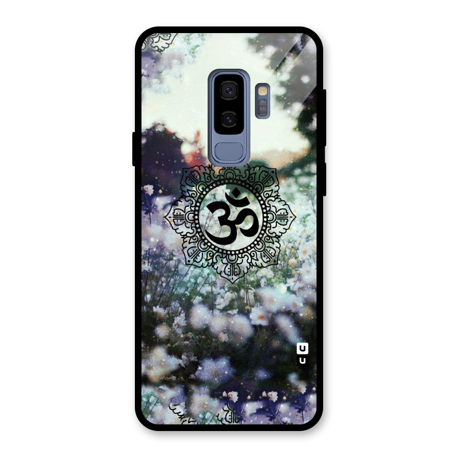 Floral Pray Glass Back Case for Galaxy S9 Plus