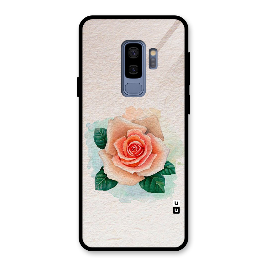 Flower Water Art Glass Back Case for Galaxy S9 Plus