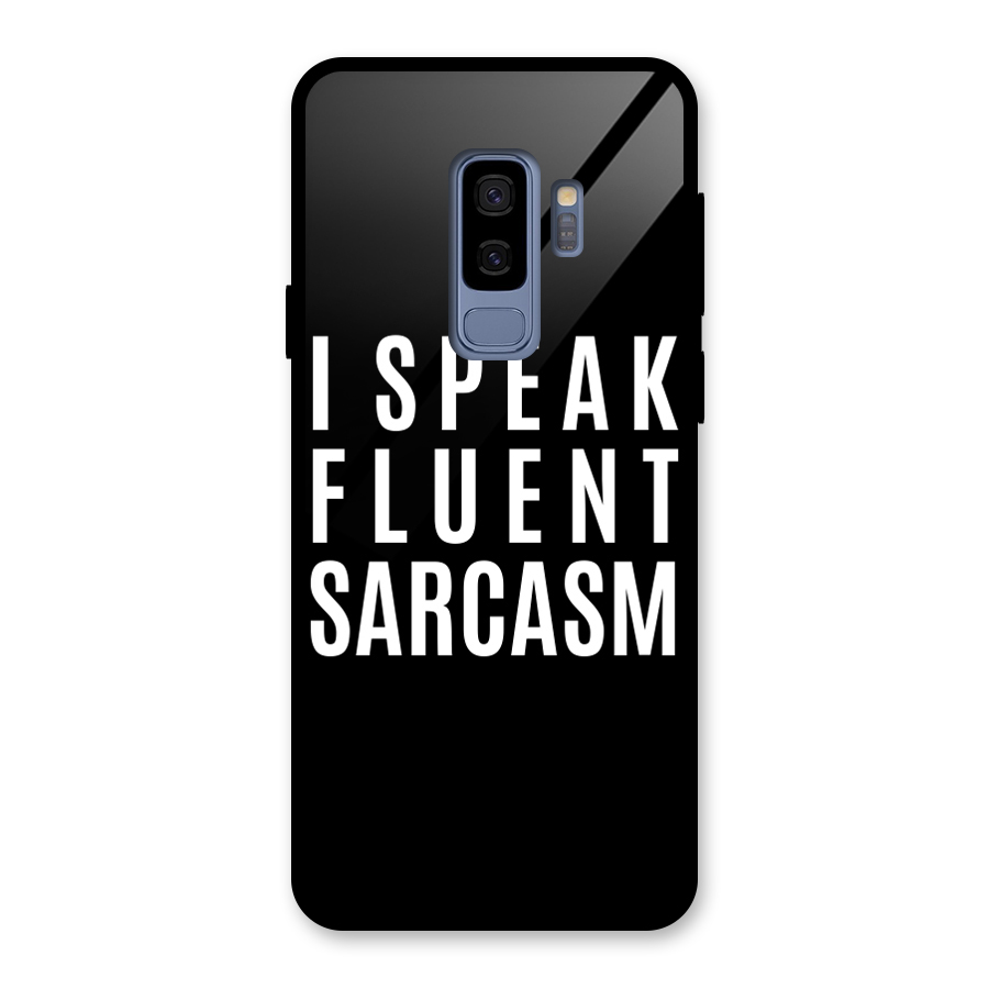 Fluent Sarcasm Glass Back Case for Galaxy S9 Plus