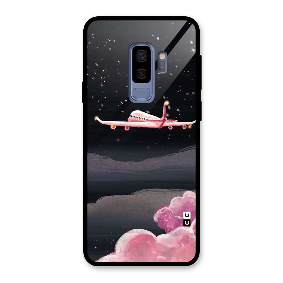 Fly Pink Glass Back Case for Galaxy S9 Plus